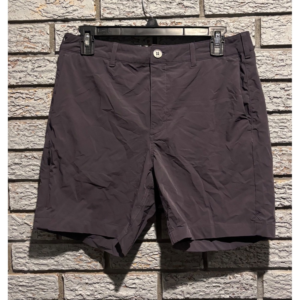 Cuts Clothing AO Curve Hem Shorts Mens 28 Charcoal Gray Stretch Performance